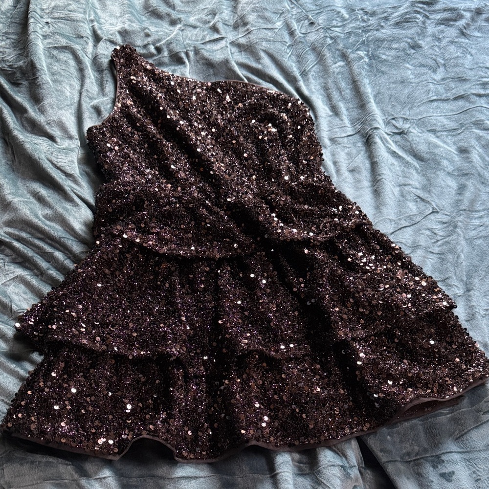 Glamorous Sequin One-Shoulder Dress